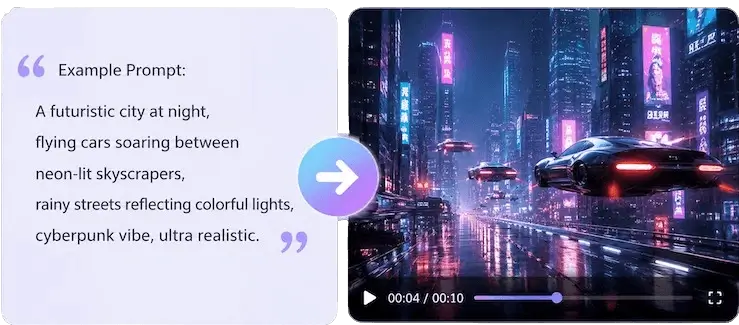 AI video creation workspace preview